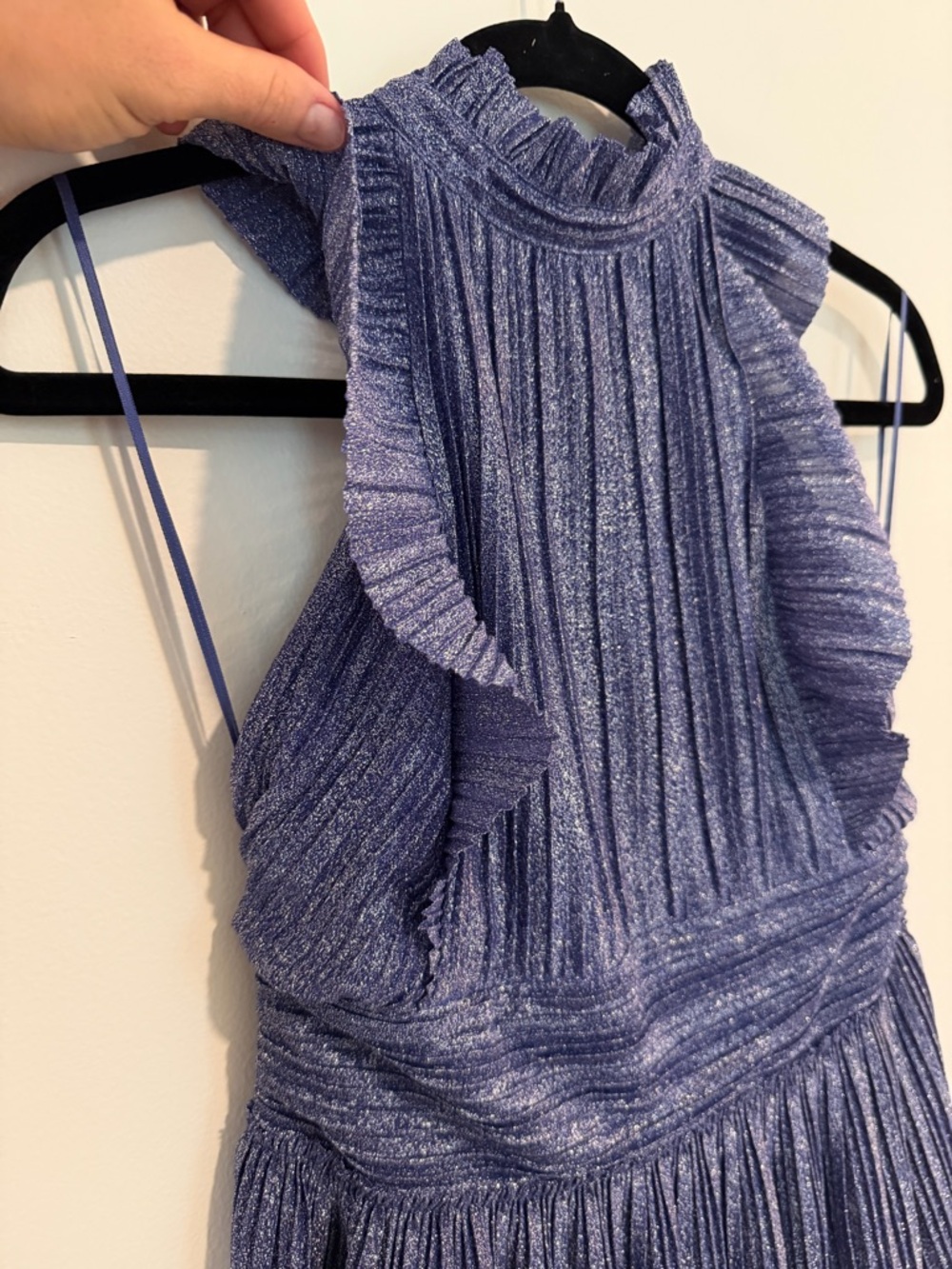 *LIKE NEW* Free People Pleated Shine Fit & Flare Mini Dress - Cocktail Dress - Picture 4 of 9